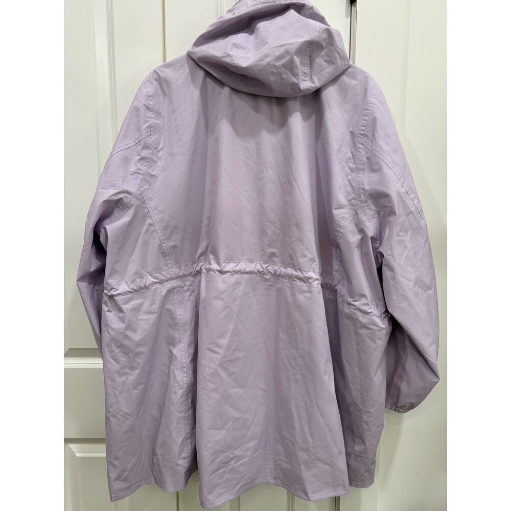 Lands’ End Women Gorpcore Rain Jacket Lavender utility rain jacket Size 3x